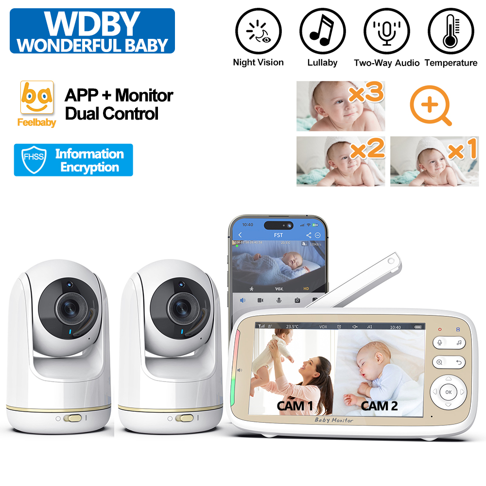Audio Music Videos - VB803 PRO Baby Monitor, mit 2pcs