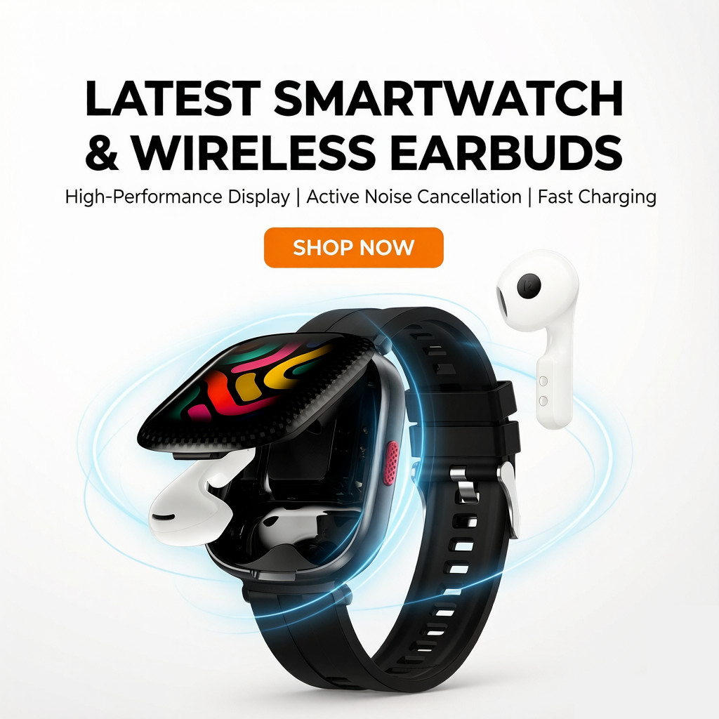 Audio Music Track - Smartwatch Bluetooth-Kopfhörer KI-Assistent Sporttracking Fernbedienbare Kamera