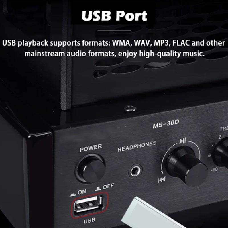 Audio Music Youtube - HIFI 2.1Ch Vakuumröhrenverstärker Bluetooth 5.0 Optischer