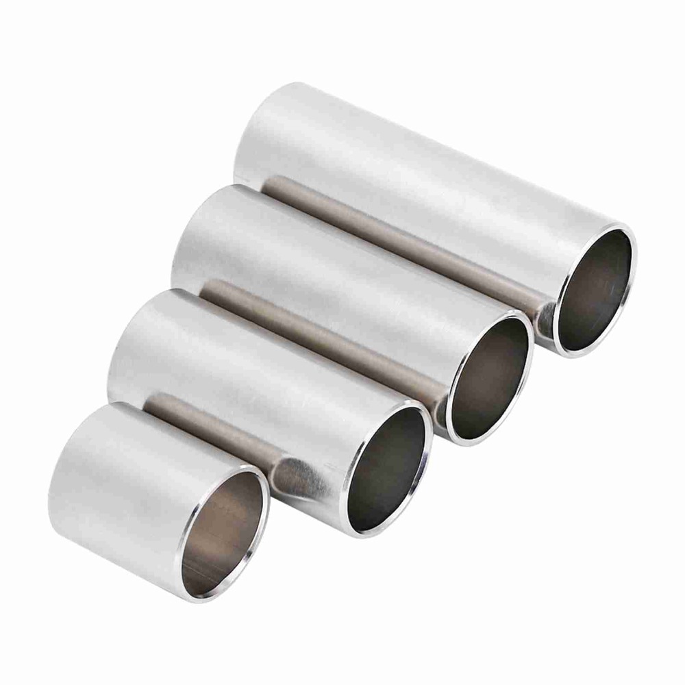 Guitar Slide Tube - 4 Stück Edelstahl-Gitarrenslide ​ Silber ​