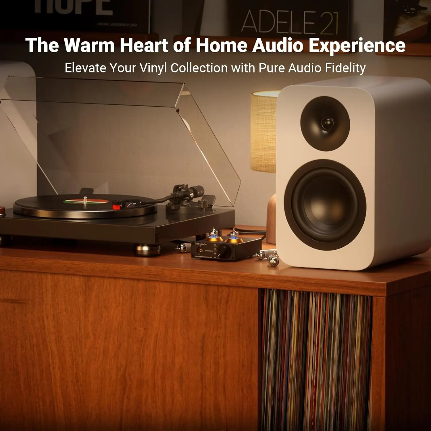 Audio Music Youtube - Box X2 Phono-Vorverstärker, Mini-Stereo-Audio-Hi-Fi-Vorverstärker und Musikvisualisierer,