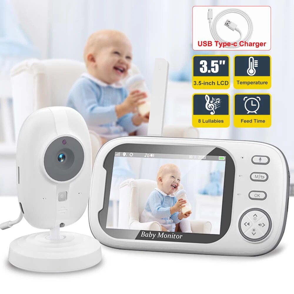 Audio Music Videos - 3,5'' Video Baby Monitor 2,4G Mutter