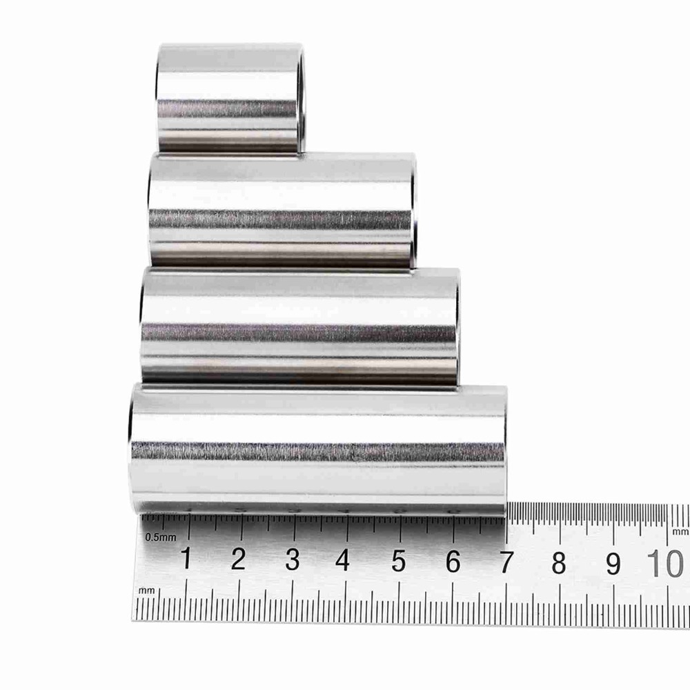 Guitar Slide Tube - 4 Stück Gitarrenrutsche aus Edelstahl ​