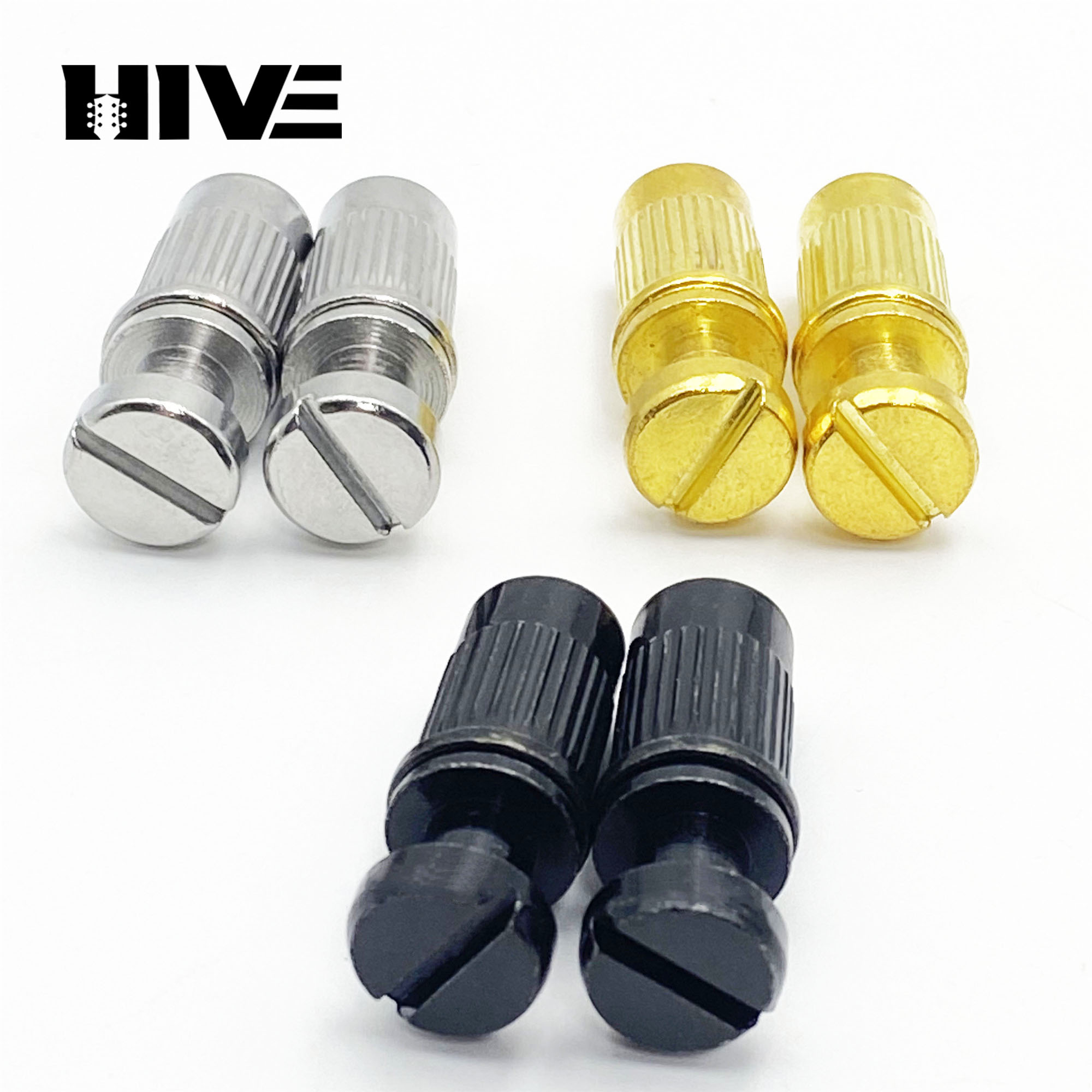 Guitar Slide Tube - 2er-Set E-Gitarren-Brückenpositionierungsstift, fester Stab für Dual-Tremolo-Brücke,