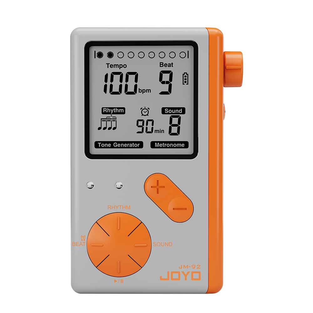 Metronome Digital - JOYO JM-92 Elektronisches Metronom, LED-Bildschirm, Countdown-Funktion,