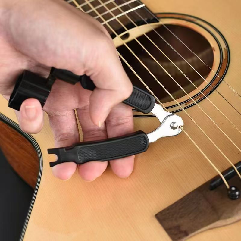 Guitar Slide Tube - Gitarren 3-in-1 Saitenclipper, Saitenwinder, Nagelzieher, Gitarrensaitenwechsler,