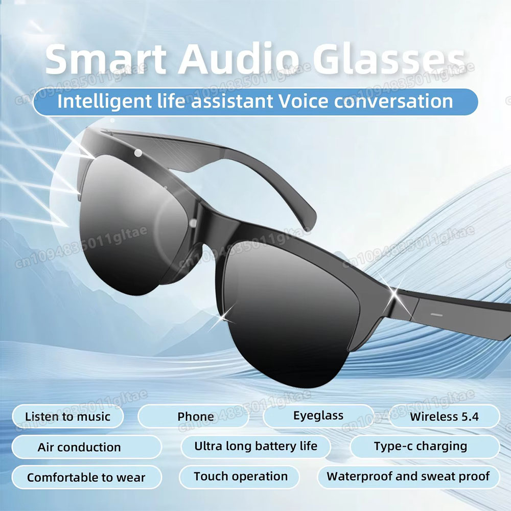 Audio Music Videos - Neue Kamera-Steuerungs-Smart-Brille 2026 Musik-Sonnenbrille Kopfhörer Kabelloses