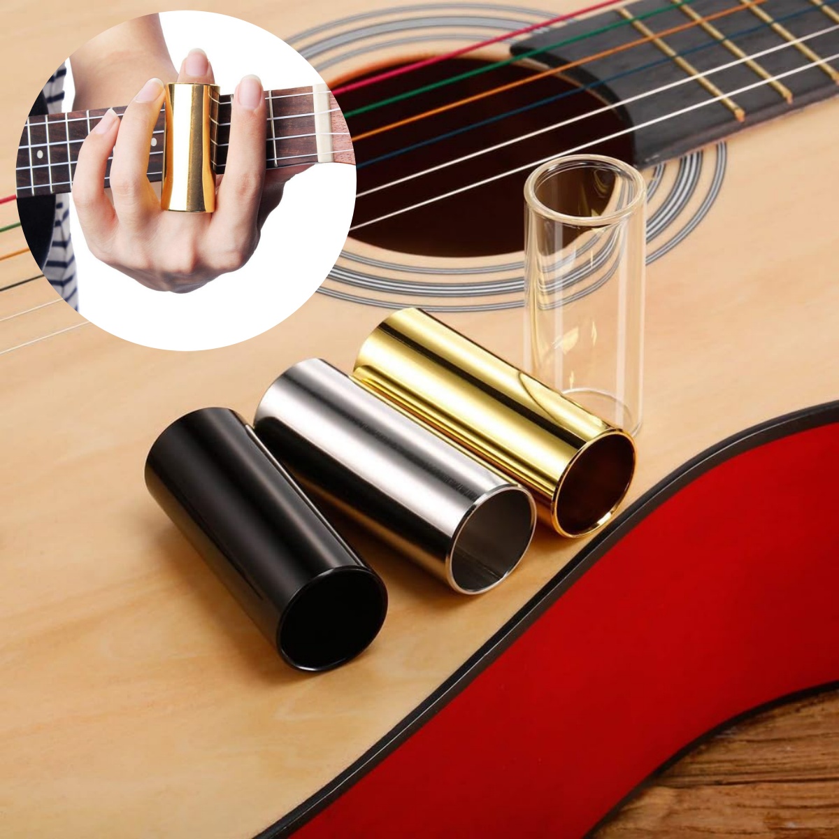 Guitar Slide Tube - Miwayer Gitarrenschieber, 60 mm hoch, 4