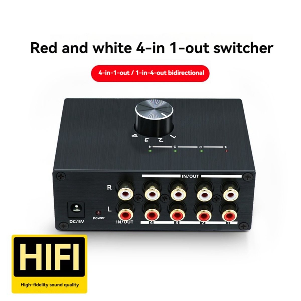 DTC5 4-Wege Stereo-Audio-Umsch – Audio Music Converter Bewertung und Preis