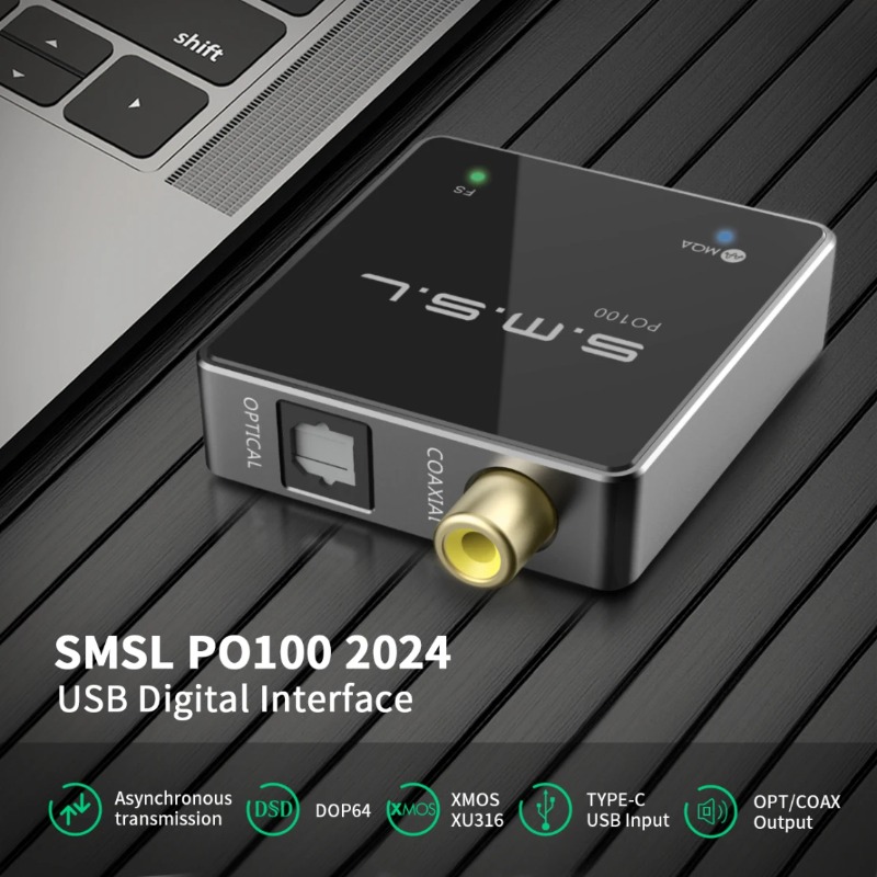 SMSL PO100 2024 USB-Audio-Konv – Audio Music Converter Bewertung und Preis