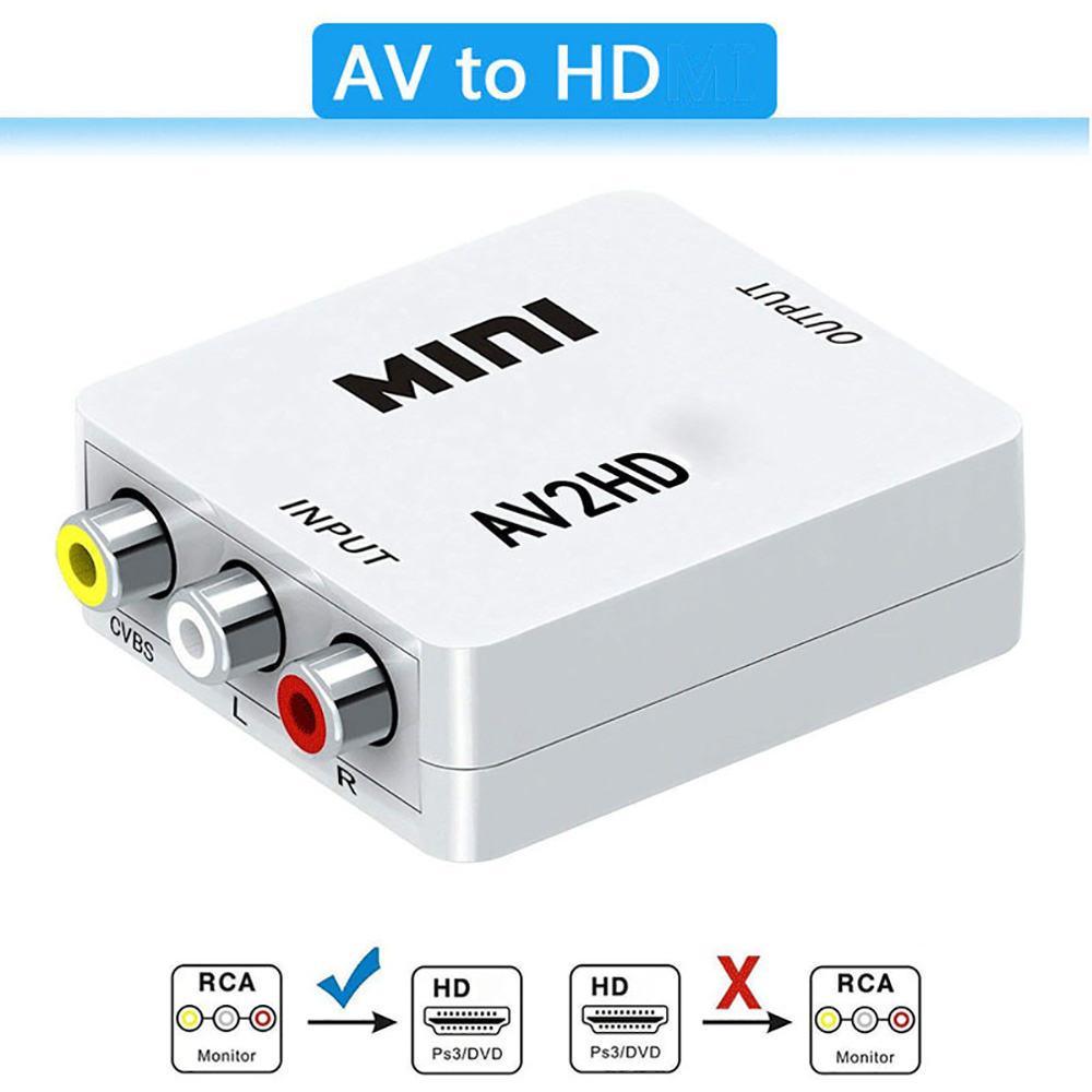 HDMI-kompatibler AV-RCA-Adapte – Audio Music Converter Bewertung und Preis
