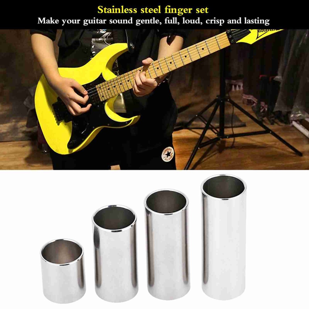 4 Stück Edelstahl-Gitarrenslid – Guitar Slide Tube Bewertung und Preis