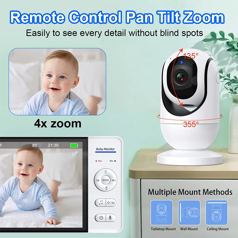 Kein WiFi 7 Zoll Babyphone 2-W – Audio Music Videos Bewertung und Preis