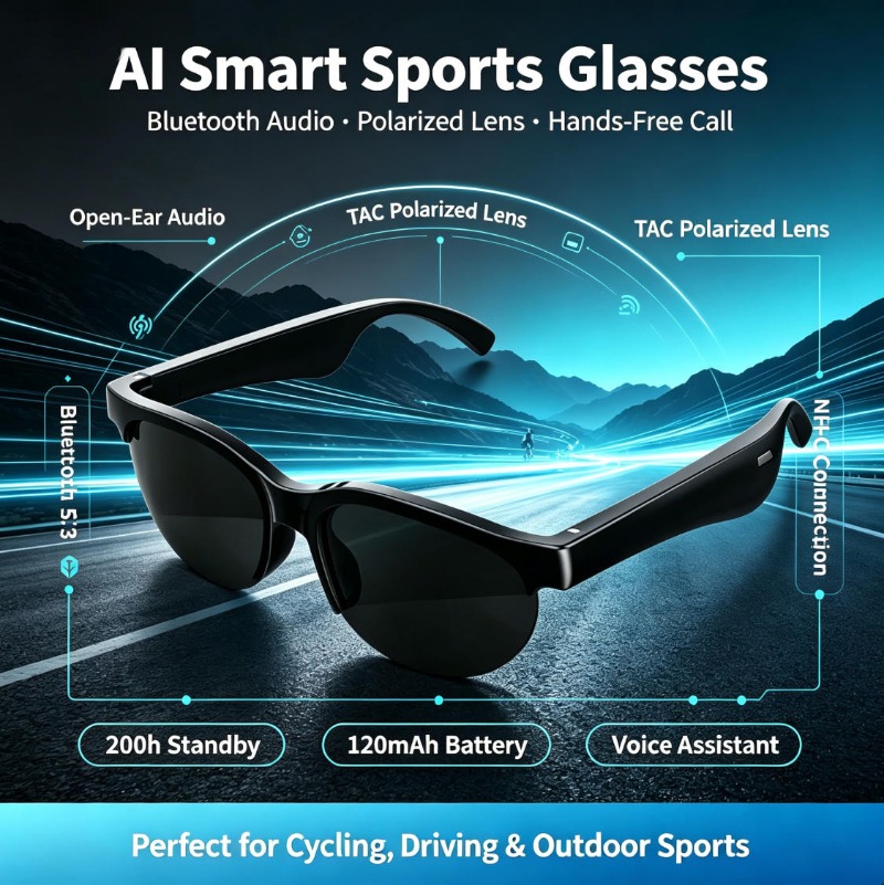 Intelligente Sportbrille mit o – Audio To Music Bewertung und Preis