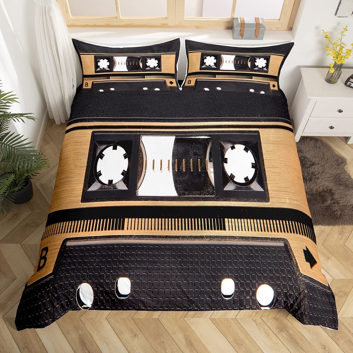 Bunte Musik Kassetten Bettbezu – Audio Music King Bewertung und Preis